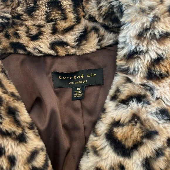 NWOT Anthropologie Current Air Leopard Jacket XS - Picture 2 of 4